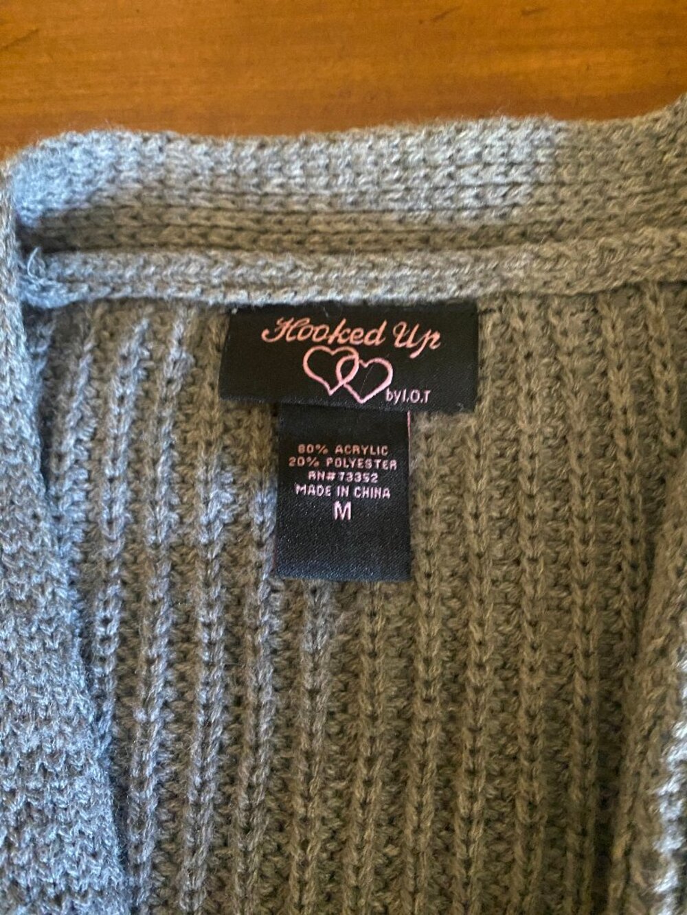 Women's Gray Knit Sweater Medium - Picture 6 of 9
